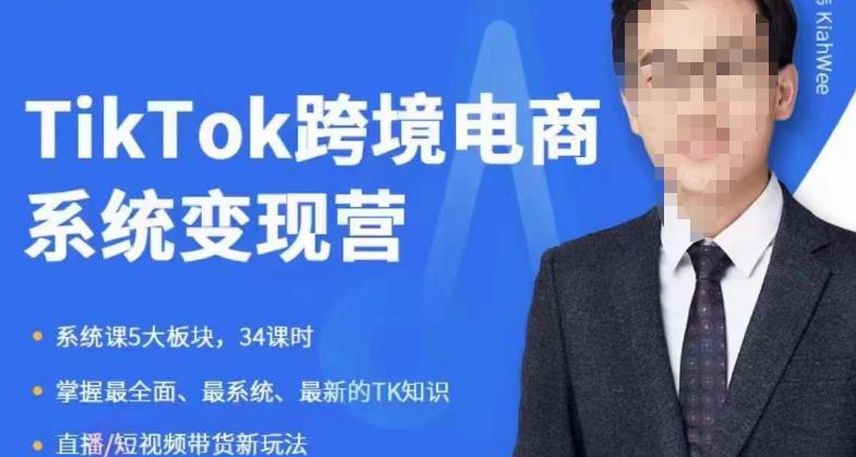 嘉伟5月新课《TiKToK跨境电商变现营》跨境电商系统传授TikTok玩法，从小白到高手，真正的电商实战课程-副业库