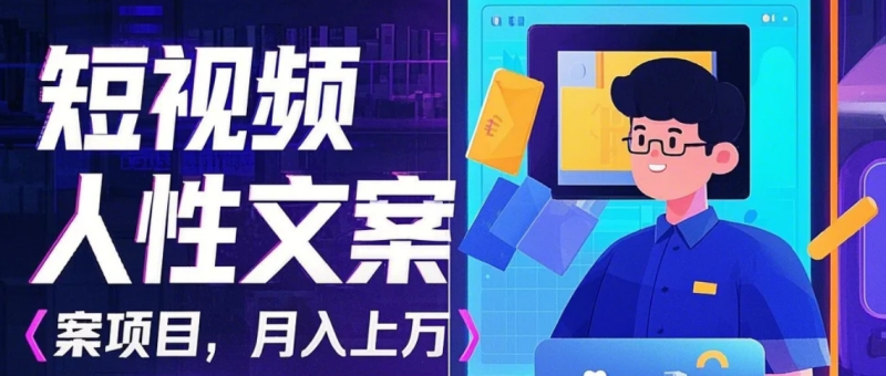 利用AI自动制作短视频人性文案项目：揭秘月入上万的精准流量变现秘籍-副业库