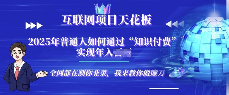 2025-互联网项目天花板”知识付费”卖项目合伙人镰刀训练营-副业库