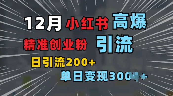 小红书一张图片“引爆”创业粉，单日+200+精准创业粉 可筛选付费意识创业粉-副业库