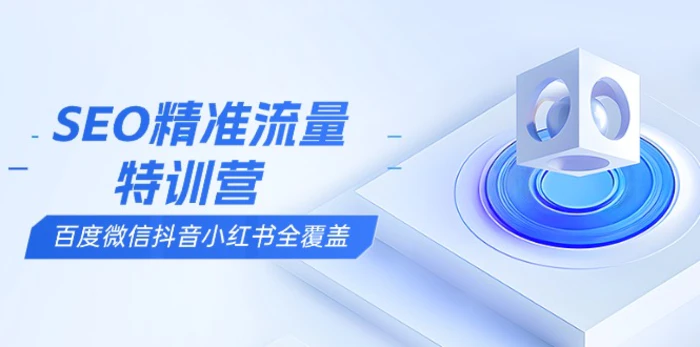 （13851期）SEO精准流量特训营，百度微信抖音小红书全覆盖，带你搞懂搜索优化核心技巧-副业库