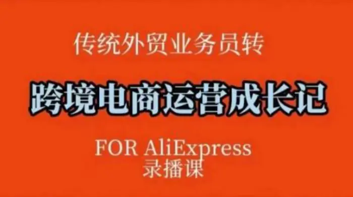 跨境电商速卖通运营课，​运营方法论+后台实操，逻辑清晰-副业库