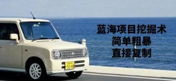 蓝海项目挖掘术，简单粗暴，直接复制-副业库