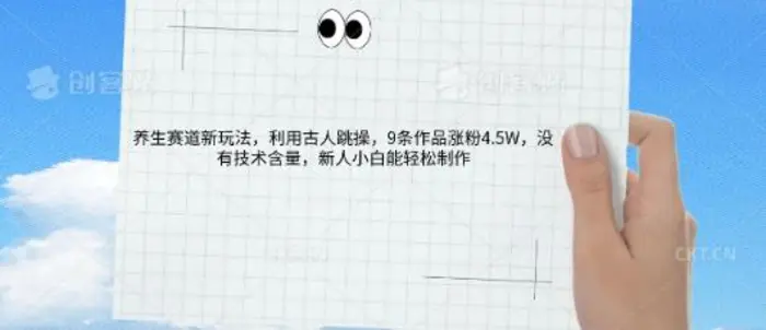 AI养生赛道新玩法，10条作品涨粉5.2W，操作简单，新人小白能轻松制作-副业库