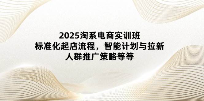 2025淘系电商实训班：标准化起店流程，智能计划与拉新，人群推广策略等等-副业库