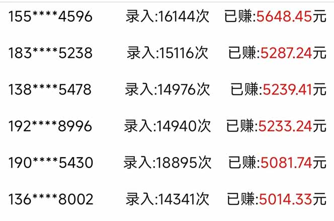 图片[2]-（14540期）信息录入，几秒一单，只需一部手机，小白轻松上手，日入500＋-副业库