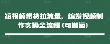 短视频带货拉流量，编发视频制作实操全流程(可搬运)-副业库