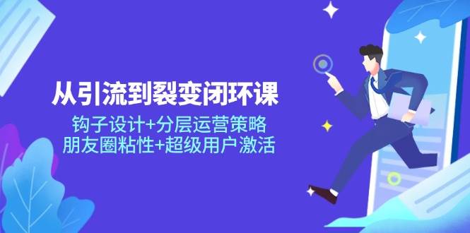 从引流到裂变闭环课：钩子设计+分层运营策略，朋友圈粘性+超级用户激活-副业库
