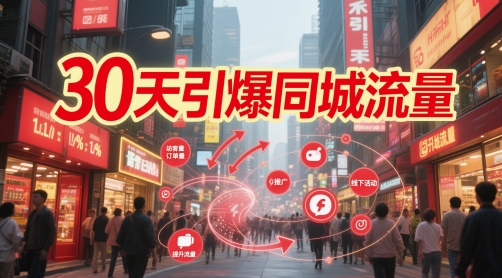 30天引爆同城流量：团购篇 认知篇 流量篇 来客篇 达人篇 老板人设IP篇 投流篇-副业库