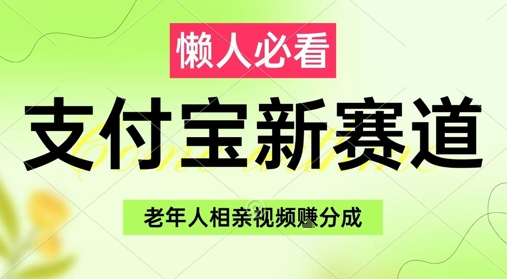 支付宝新赛道，利用老年人相亲视频，挣分成收益，轻松月入过W，操作简单-副业库