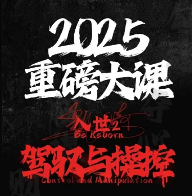 2025重磅大课，入世2，驾驭与控制-副业库