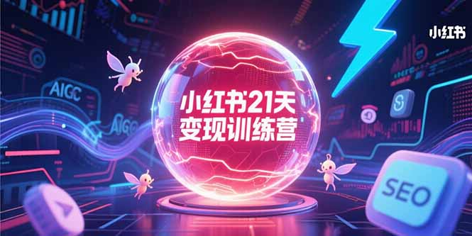 小红书21天变现训练营，AIGC工具高效应用，SEO优化核心技巧-副业库